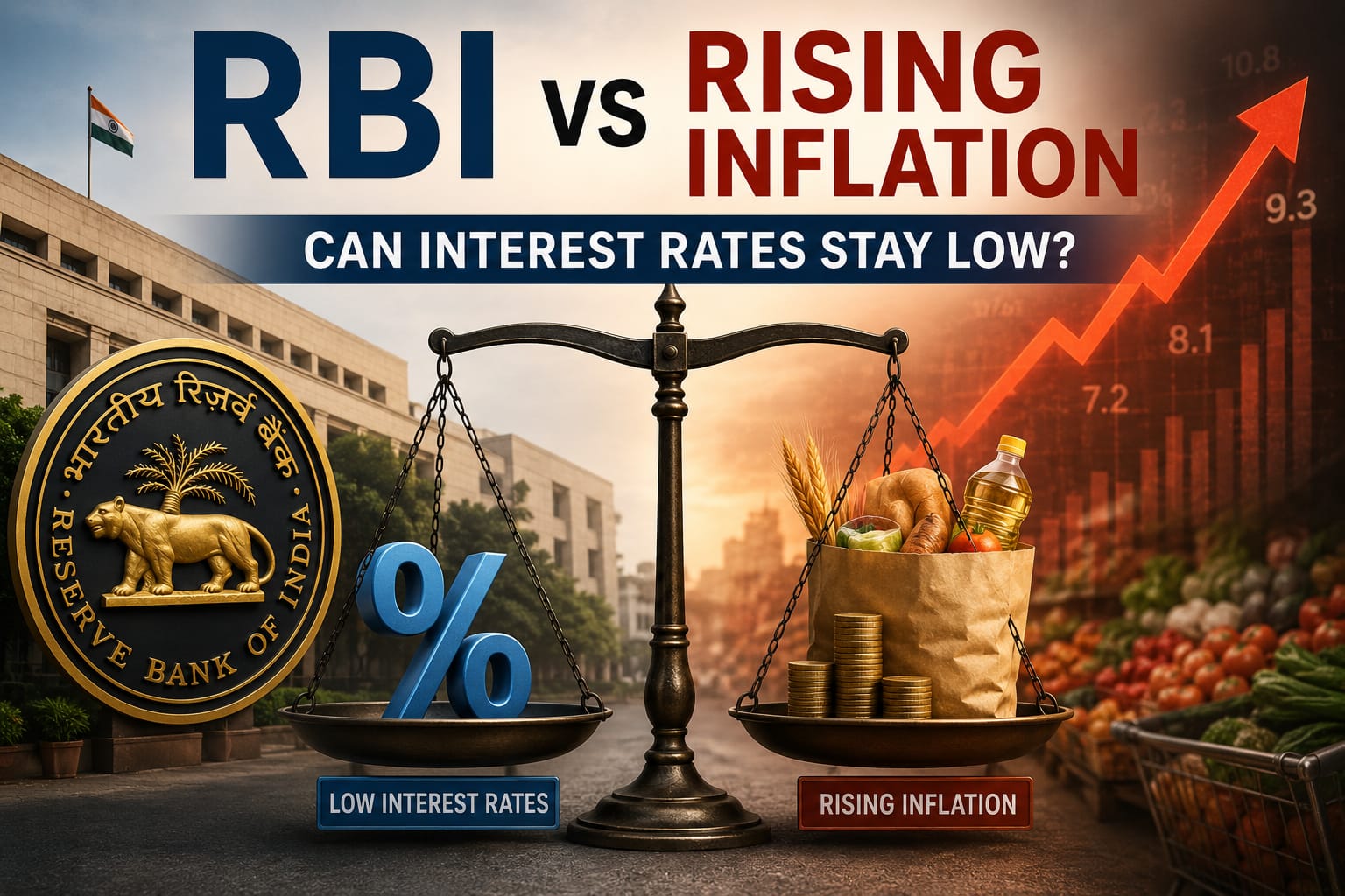 RBI vs Rising Inflation: Can Interest Rates Stay Low?