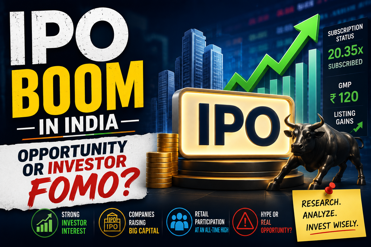 IPO boom in India : Opportunity or Investor FOMO?